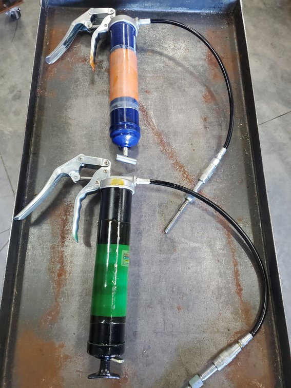Lot 177: Pair of grease guns