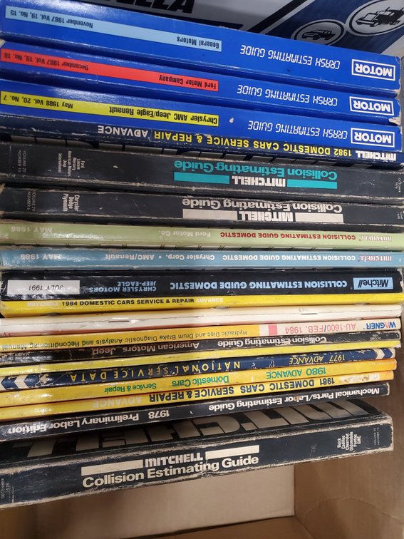 Lot 170: Automotive estimating guides