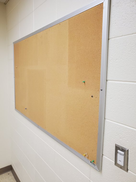 Lot 22: Cork/pin board