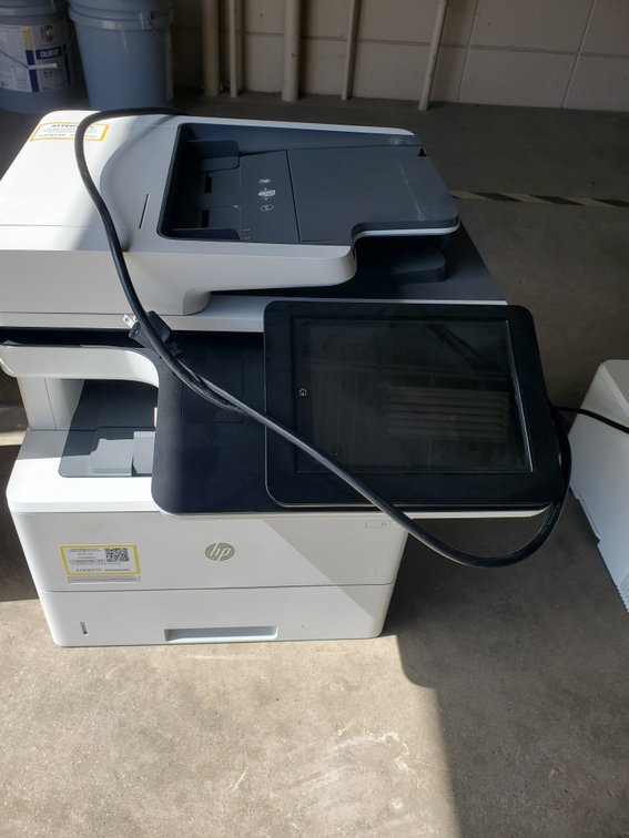 Lot 30: Hp Laser Jet Managed MFP Printer, scanner and copier