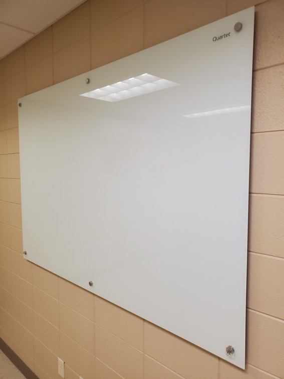 Lot 32: Frameless Glass dry erase board