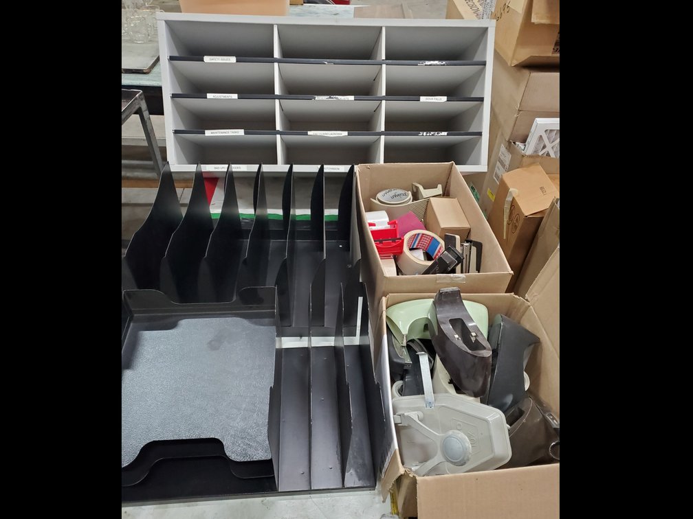 Lot 5: Office desk organizers and tools