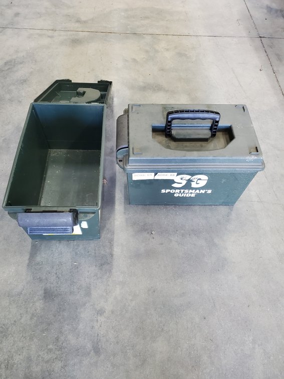 Lot 33: Pair of ammo boxes