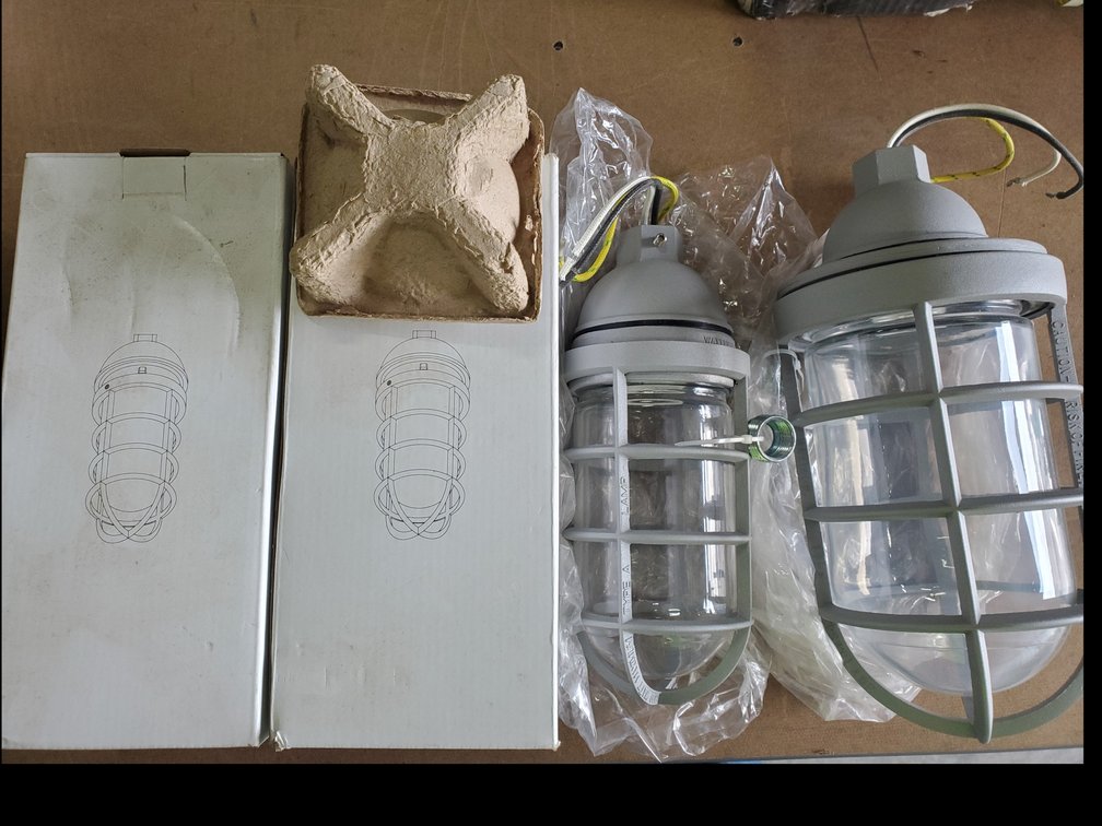 Lot 133: New sealed light fixtures