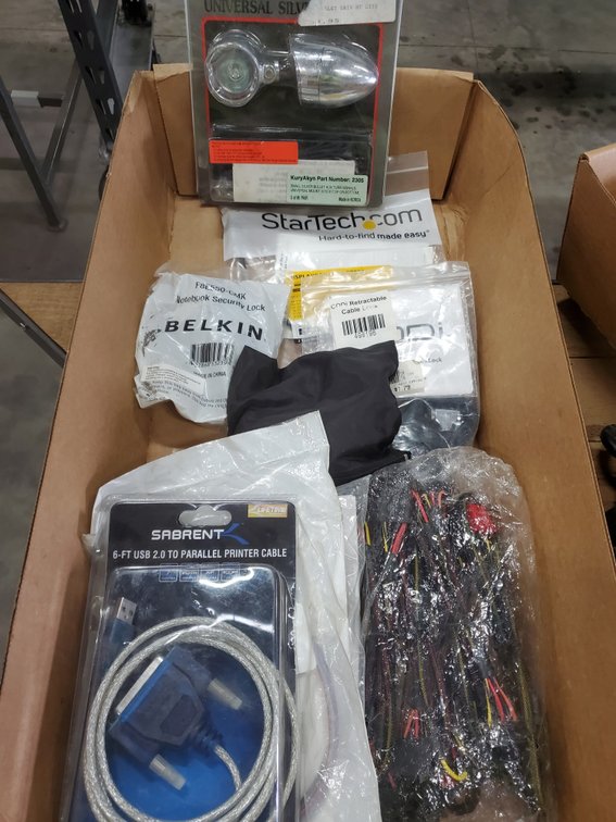 Lot 140: Cable locks,turn signals and misc cables