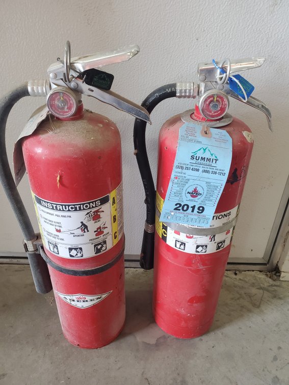 Lot 62: Fire extinguishers