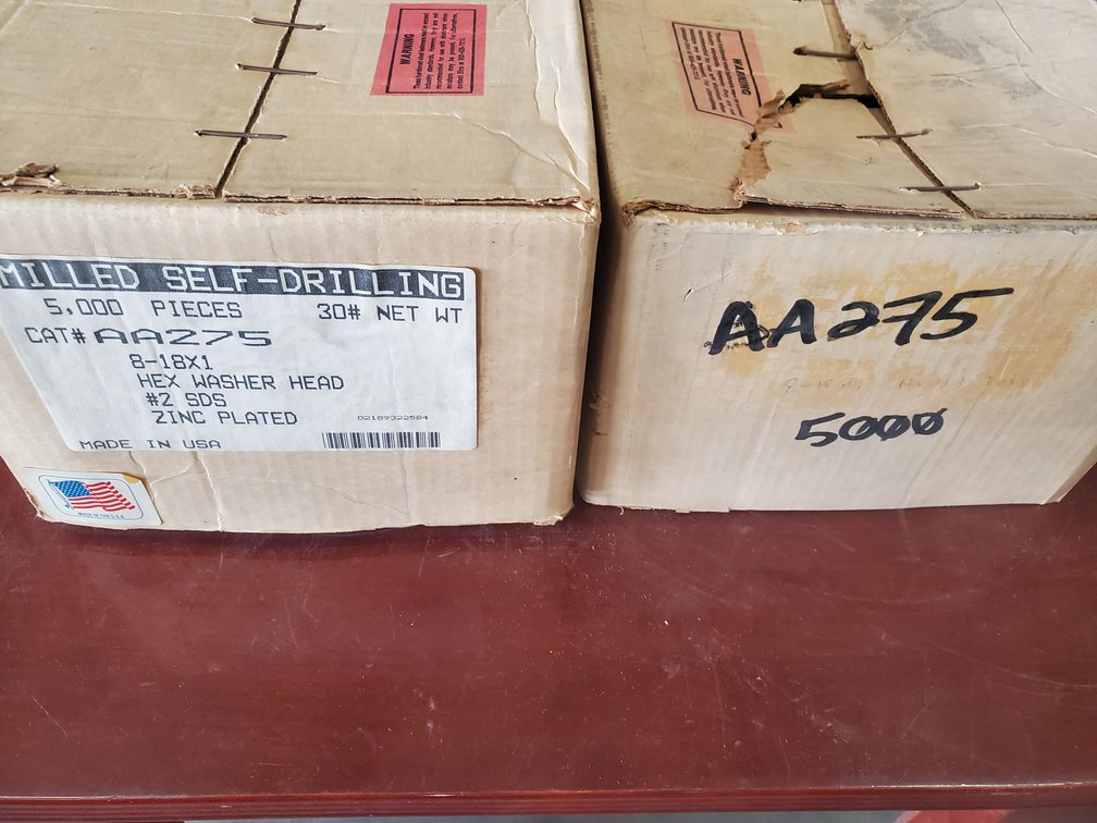 Lot 207: 2 new boxes of self drilling screws