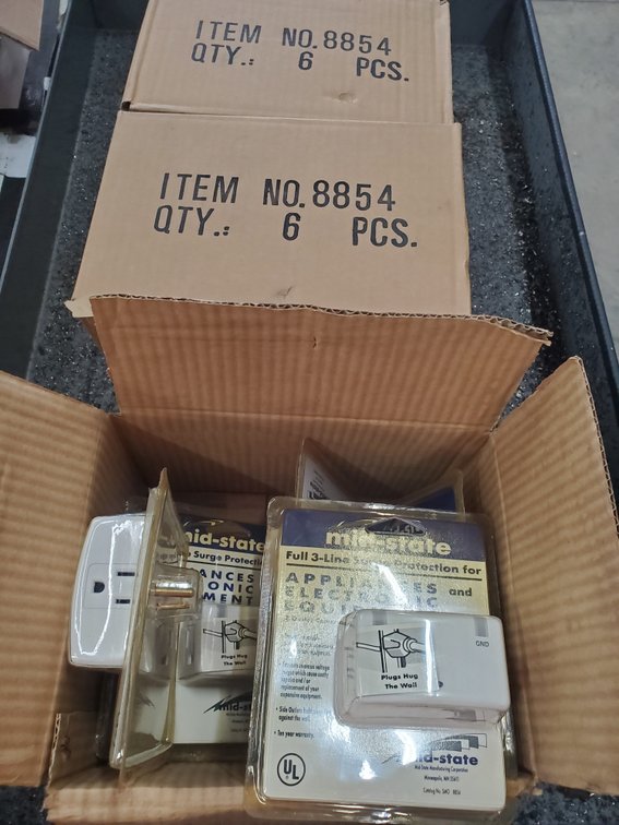 Lot 155: 3 line outlet adapter with surge protector