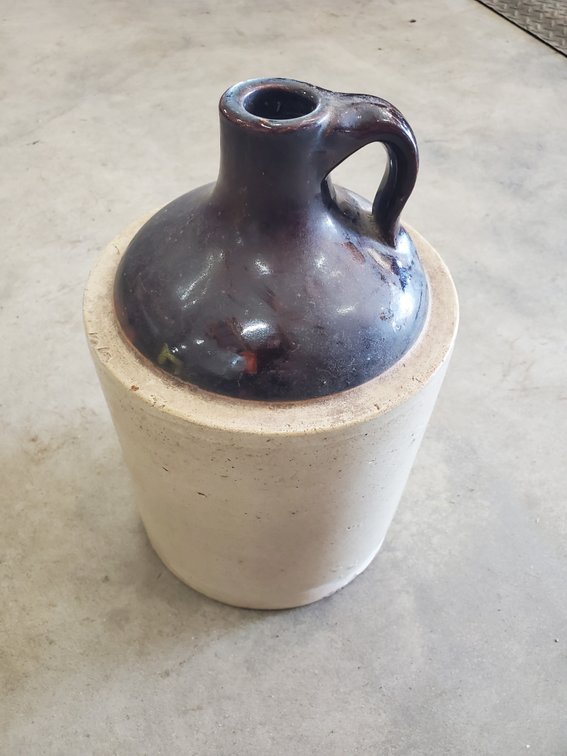 Lot 226: Vintage Moonshine jug/crock