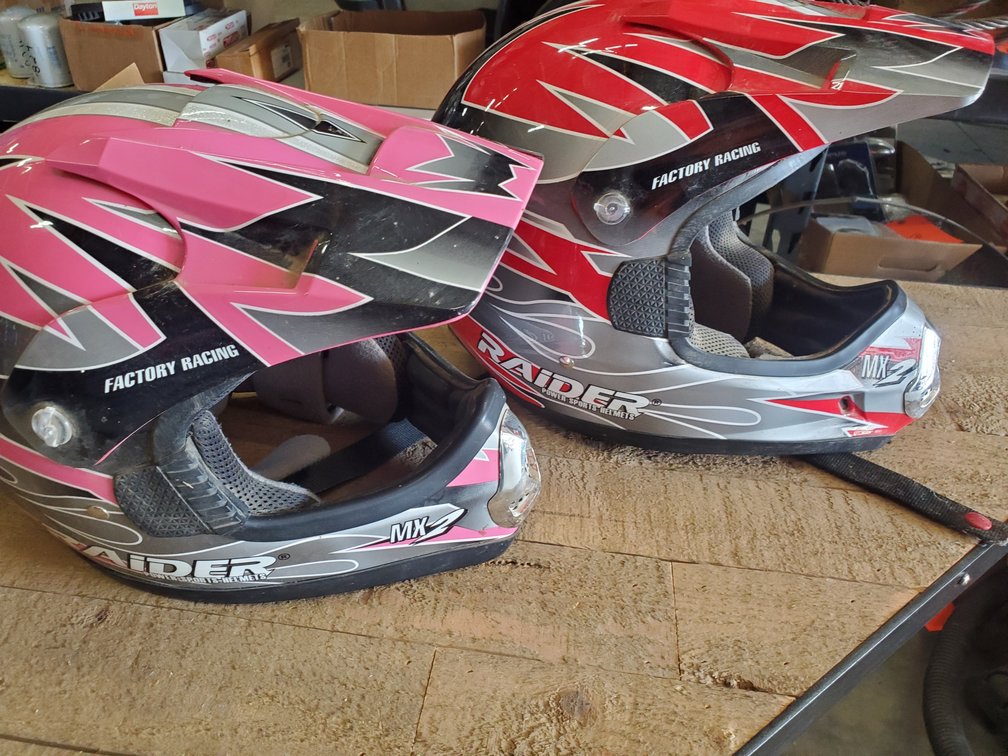 Lot 229: Youth helments