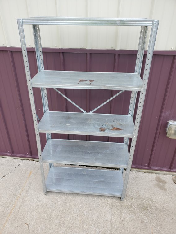 Lot 167: Light duty shelving