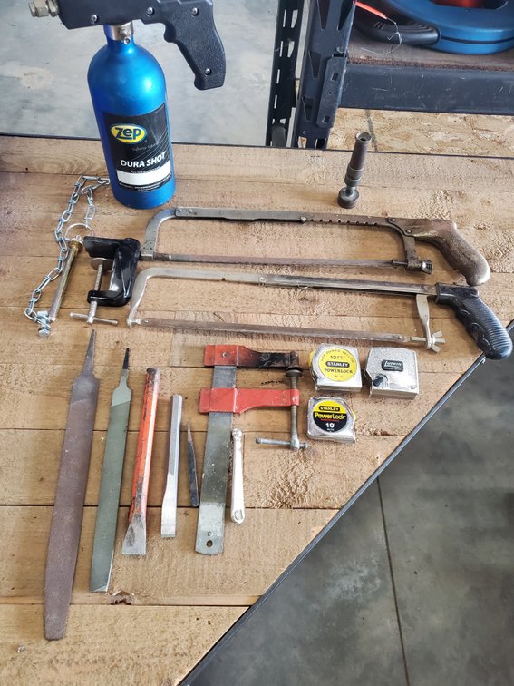 Lot 159: Dura Shot and Hand tools