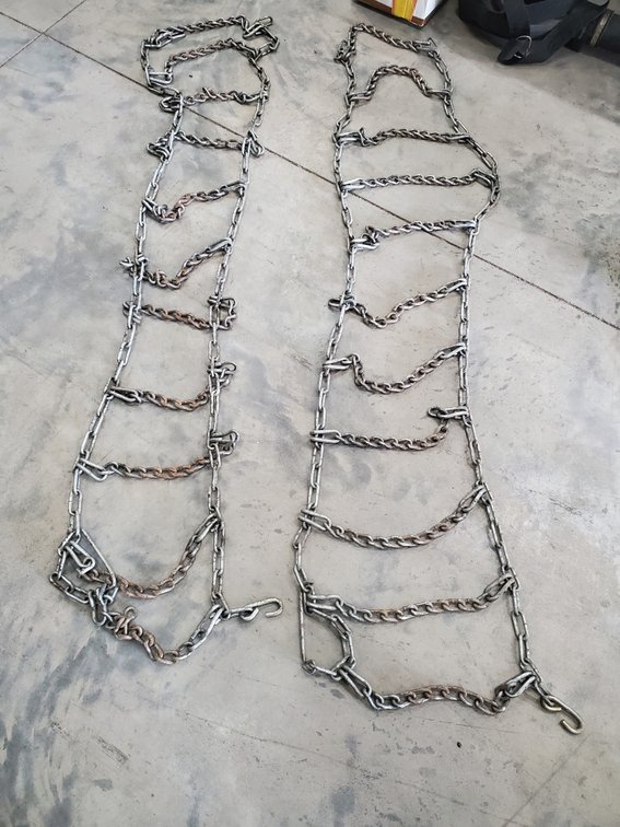 Lot 255: Set of lawn tractor chains