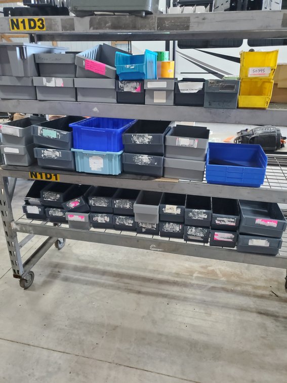 Lot 176: Assortment of Plastic Parts Storage Bins