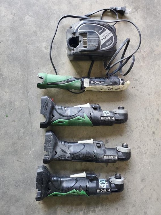 Lot 89: Assortment of Hitachi 3.6V Cordless Right Angle Drivers