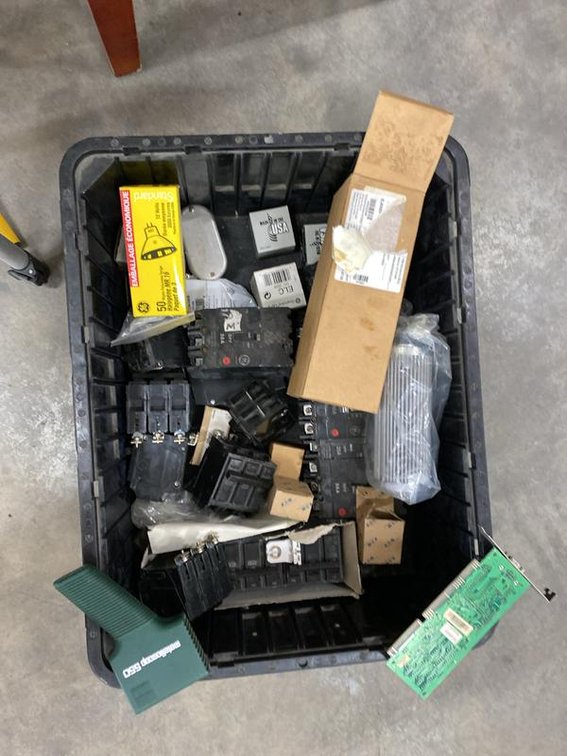 Lot 71A: Assortment of GE and Eaton Circuit Breakers Electrical Parts