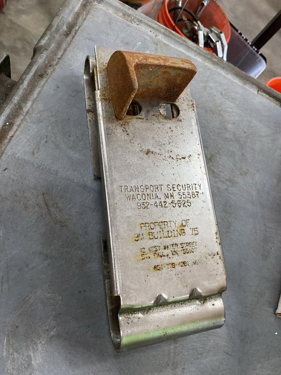 Lot 77A: Adjustable Steel Wheel Chock Security Device
