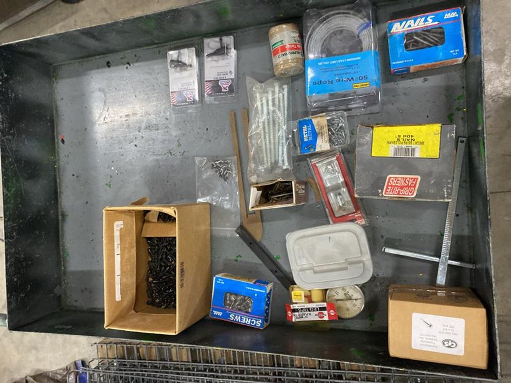 Lot 84A: Assortment of Hardware Fasteners and Shop Miscellaneous