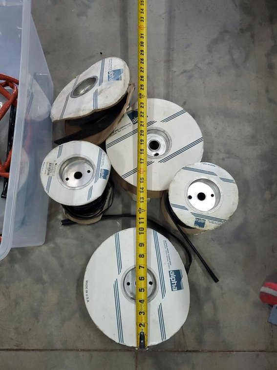 Lot 125: Assortment of Alpha Wire Vinyl Coated Sleeving on Spools