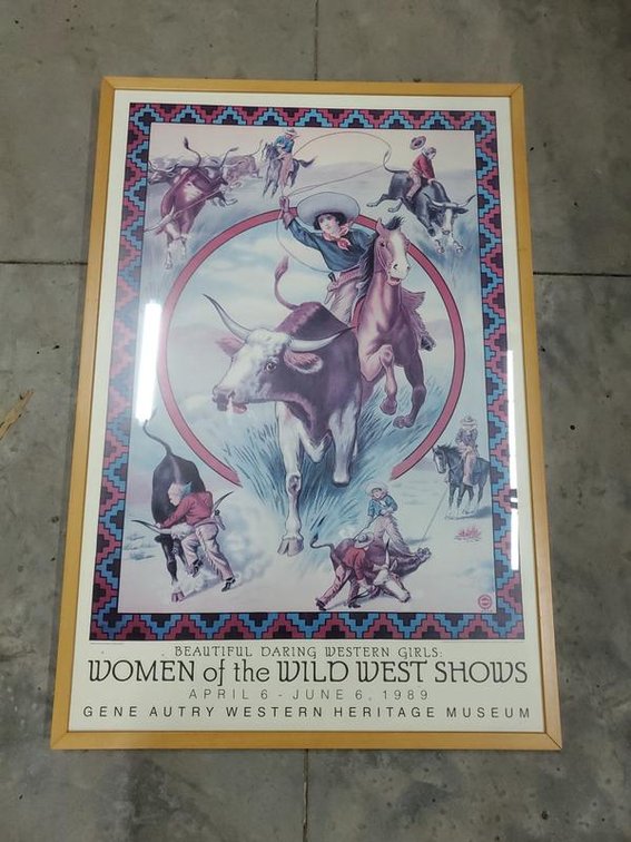 Lot 137: 1989 Gene Autry Western Heritage Museum Framed Exhibition Poster