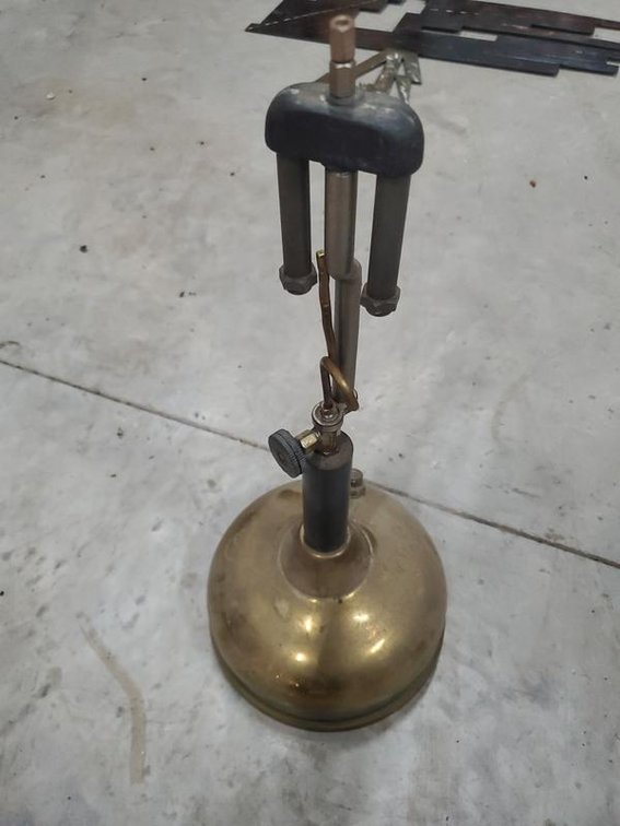 Lot 138: Coleman Lamp Co Brass Blowtorch Blowlamp Vintage Wichita Kansas