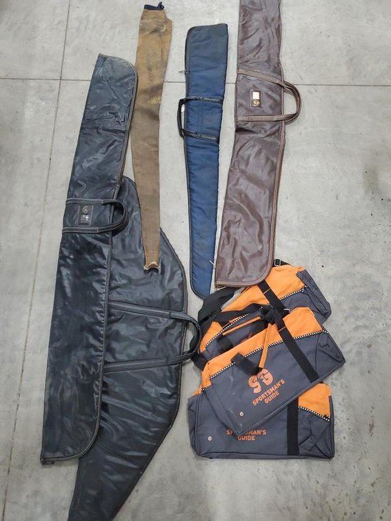 Lot 147: Lot of Soft Gun Cases & Sportsman's Guide Range Bags Mixed