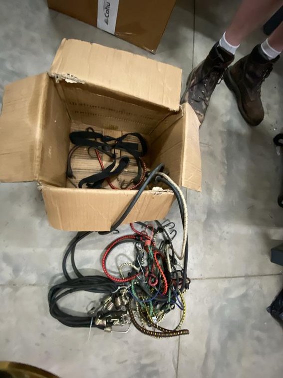 Lot 157A: Assortment of Bungee Cords and Tie-Down Straps