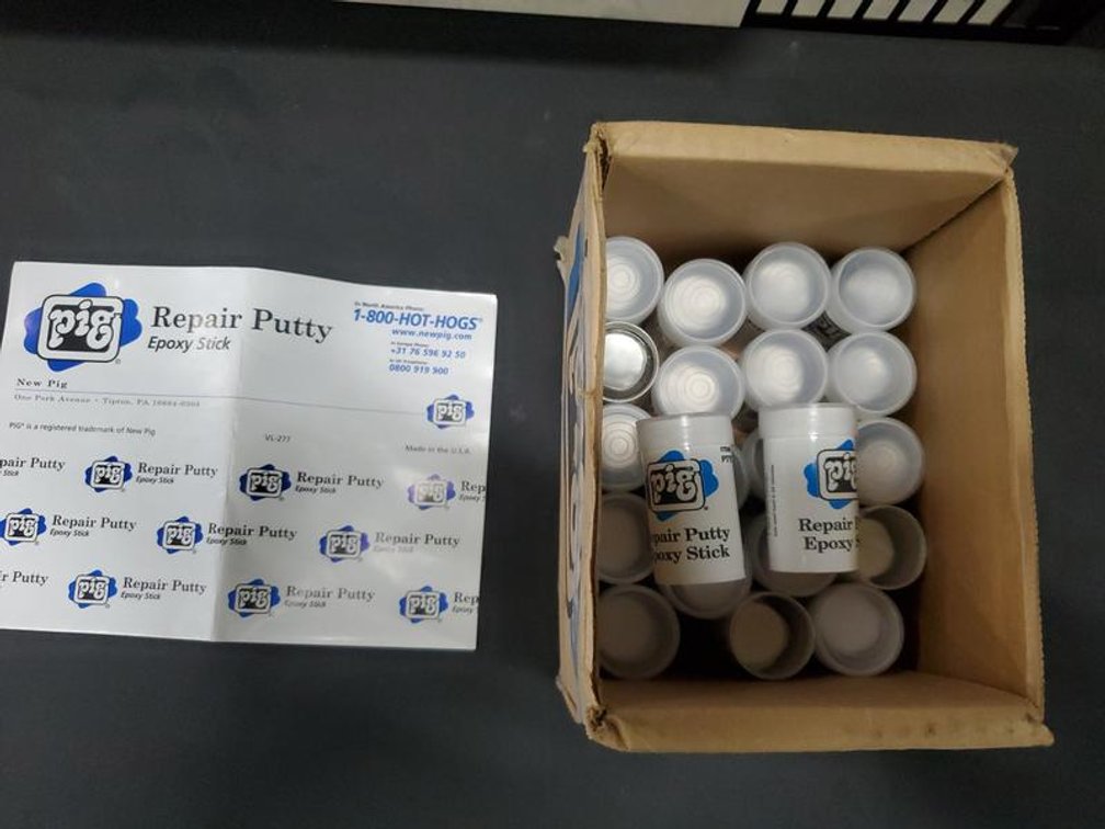 Lot 175: New Pig Repair Putty Epoxy Stick Assortment in Box
