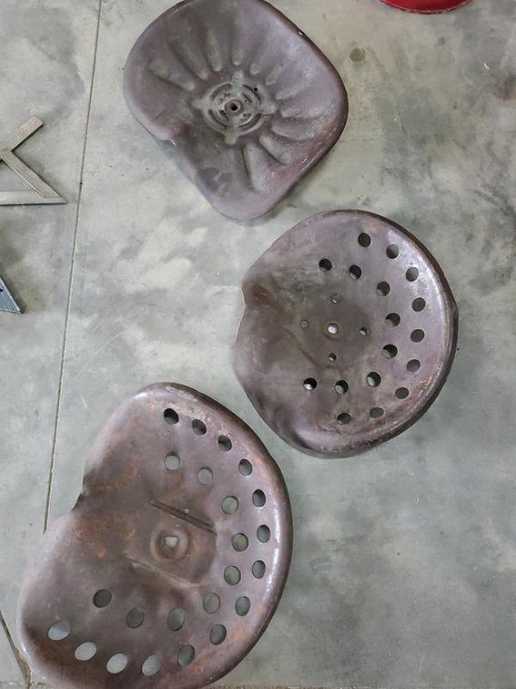 Lot 29: Group of Vintage Tractor Pan Seats
