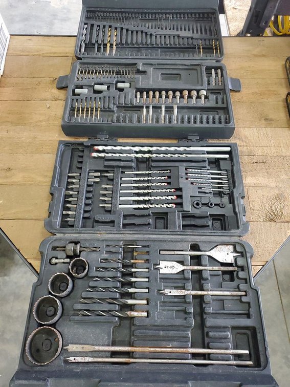 Lot 51: Assorted Drill Bit & Driver Accessory Set in Case Partial Set Used