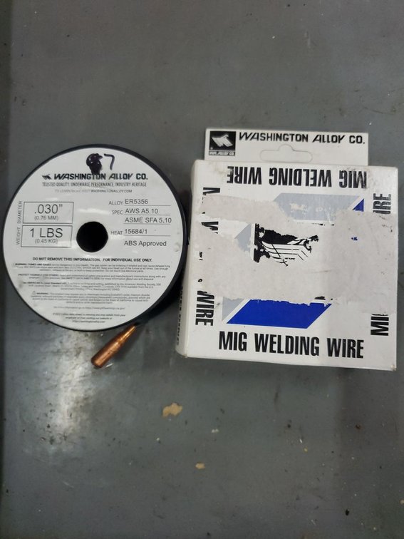 Lot 53: Washington Alloy ER5356 Aluminum MIG Welding Wire .030 1lb Spool