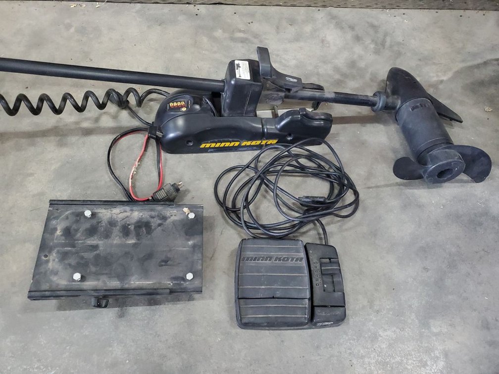 Lot 38: Minn Kota PowerDrive 50PD 12V Bow Mount Trolling Motor Working