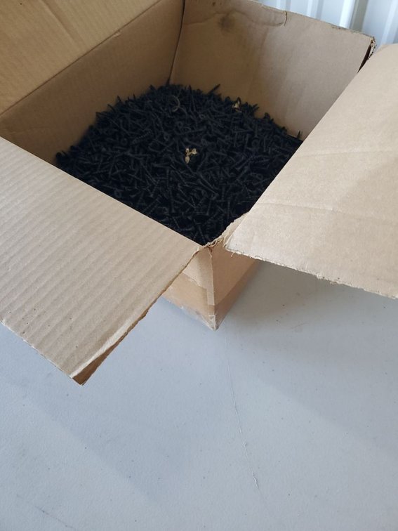 Lot 61: Box Lot of 1 in Black Phosphate Phillips Drywall Screws