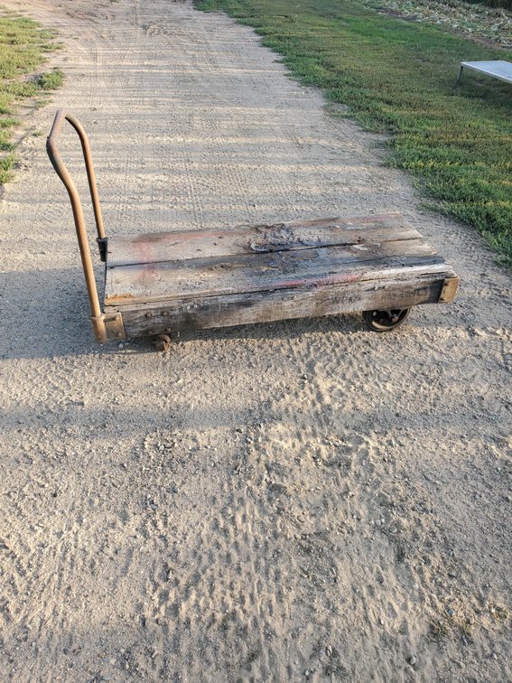 Lot 65: Vintage Nutting cart faribault minn