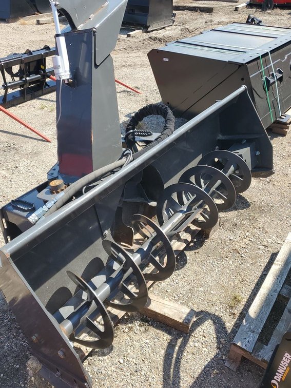 Lot 12: CID SBLOW72 Skid Steer Snow Blower 72in Hydraulic Attachment