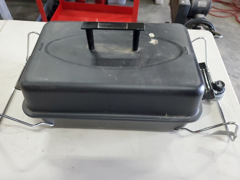 Lot 67: Portable Propane Tabletop Grill w/ Lid Dual Burner
