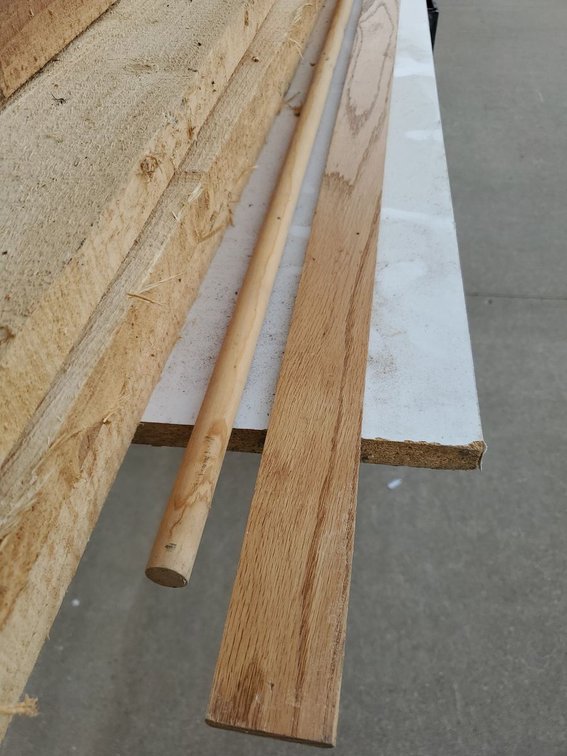 Lot 75: Home-Sawn Lumber & Melamine Board Lot Reclaimed Wood Mixed Sizes