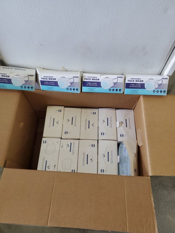 Lot 147: Disposable 3-Layer Face Masks Non-Medical Bulk Boxed Supply Lot