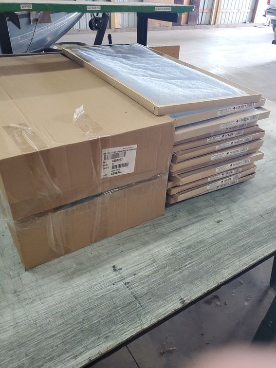 Lot 162: Purolator F312 14x30x1 Heavy Duty Furnace Air Filters Set of 28