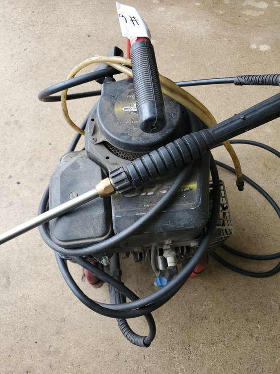 Lot 6: Briggs & Stratton 3.75 HP Gas Pressure Washer w/ Wand Hose