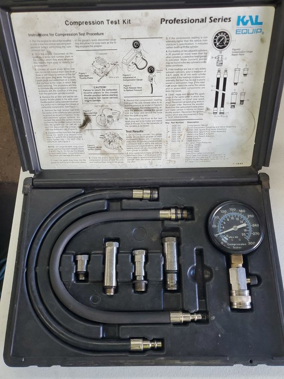 Lot 57: KAL Equip Professional Series 2505 Compression Test Kit w/ Case
