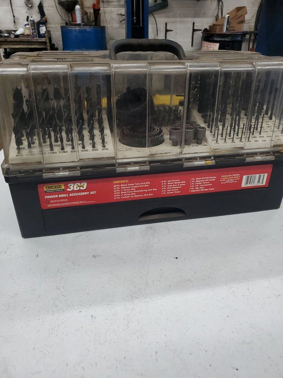 Lot 84: Chicago Power Tools 300 Piece Drill Accessory Set Case Used