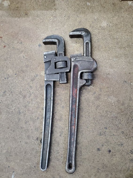 Lot 87: Pair of Pipe Wrenches