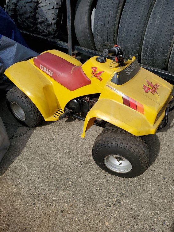 Lot 103F: Vintage Yamaha 4 Zinger Youth ATV Quad Non-Running Project