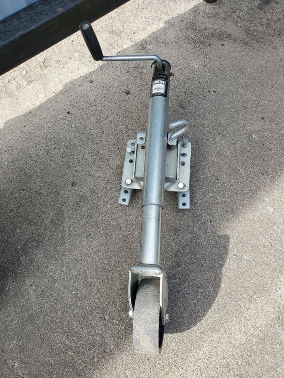 Lot 110F: Ironton Swivel Trailer Tongue Jack Side Wind w/ Caster Wheel Used