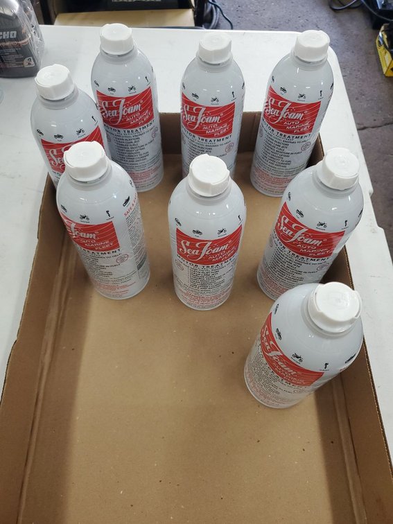 Lot 119: Sea Foam Motor Treatment Auto Marine Fleet 16 oz Unopened Set of 8