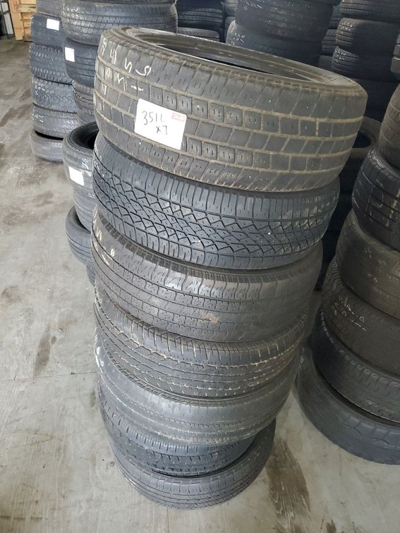 Lot 351L: Assorted 16 Inch Passenger Car Tires Mixed 205 & 215 Sizes Used