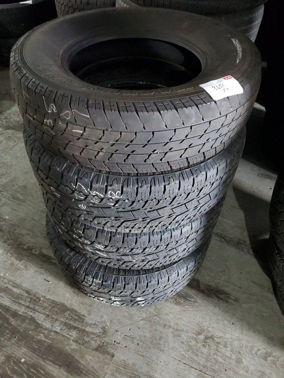 Lot 365L: Lot of Assorted Used Truck Tires 17in & 18in Mixed Brands