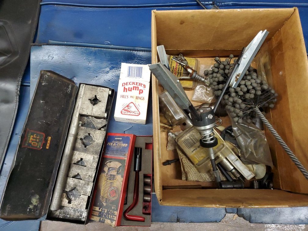 Lot 199: OTC Threading Die Set & Assorted Machinist Tooling Hardware Lot