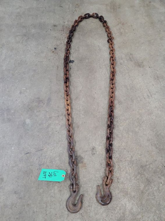 Lot 251: Heavy Duty Steel Tow Logging Chain 16 Ft